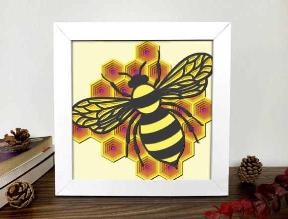 3D Bee Shadow Box SVG Review for Professional Design Projects