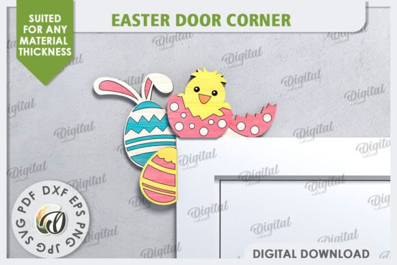 3D Easter Door Corner Laser Cut: Spring Amp Design Review