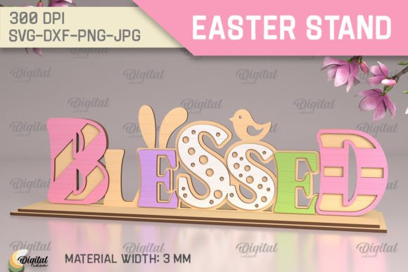 3D Easter Stand Laser Cut for Spring Amp Branding
