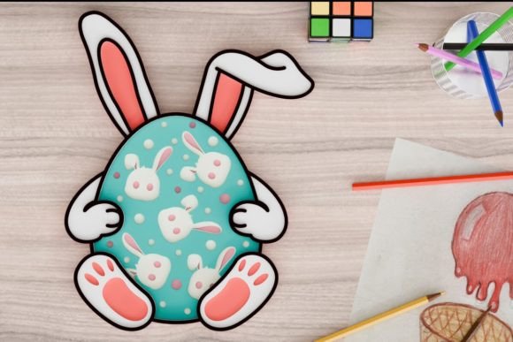 Easter Egg 3d SVG: A Vibrant Graphic Design Asset for Crafts and Creative Projects