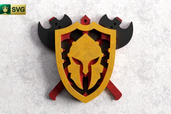 Fantasy Shield 3D Layered SVG Warrior: A Creator’s Review
