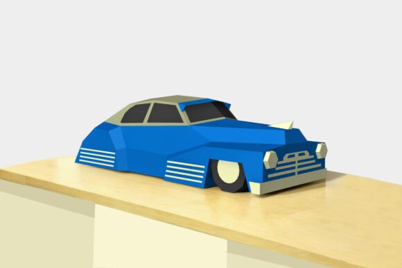 Lowrider Car - 3d Papercraft: A Brand Designerβs Take on This 3D SVG Shape