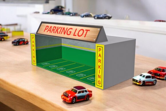 Parking Garage Diorama - 3d Papercraft